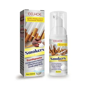 Élimine les taches de tabac, Mousse de blanchiment des dents, blanc éblouissant, élimine les odeurs, les fumeurs, Mousse dentifrice