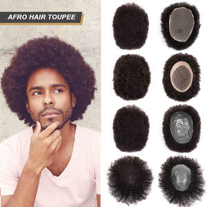 BLT Prothèse capillaire à base de dentelle intégrale, avec ligne de cheveux naturelle, cheveux bouclés afro crépus, pour hommes noirs et hommes afro-américains, système de remplacement capillaire - Product Image 2