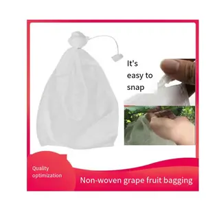 Waterproof Non-Woven Fruit And Vegetable Bag With Drawstring Sealing Handle Insect-Proof Special For Melon Grape Other Fruits