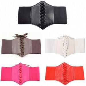 Ceinture Corset Ajustable Large en Similicuir pour Femme, Ceinture Amincissante et Gainante Élastique Taille Haute - Product Image 4
