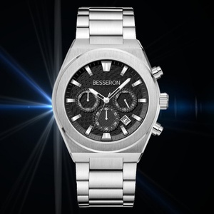 Reloj de Cuarzo Clásico de Lujo para Hombre, Reloj de Pulsera Mecánico Dorado a Prueba de Agua - Product Image 3