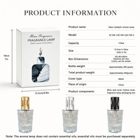 Lampe à parfum catalytique minimaliste transparente carrée 170ML, brûleur d'huiles essentielles d'aromathérapie pour la maison, vente en gros