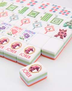 Jeu de Mahjong américain de luxe gravé sur mesure en acrylique pour les voyages - Product Image 5
