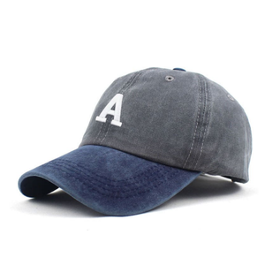 Fabricants OEM Casquette de baseball unisexe de haute qualité en denim lavé personnalisé non structurée à 6 panneaux à bord incurvé pour les sports d'extérieur - Product Image 1