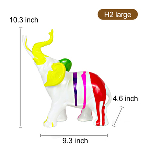 Éléphants de Noël en résine personnalisés, animaux, ornement, artisanat artisanal, décoration et table pour le salon, collection d'art, souvenirs, cadeaux - Product Image 3