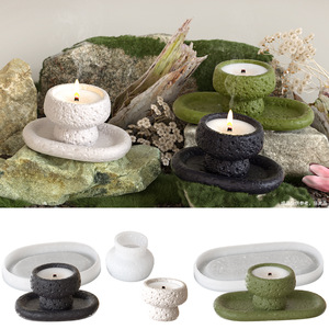 Bocal à <span class=keywords><strong>bougie</strong></span> en silicone DIY, personnalisé, nordique, romantique, écologique, mini, vide, pour bougies, diffuseur de cristal pour mariage - Product Image 1