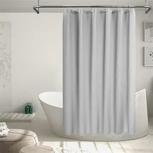 Waterproof Bathroom Curtain Solid White Waffle Weave Shower Curtain Shower Curtains