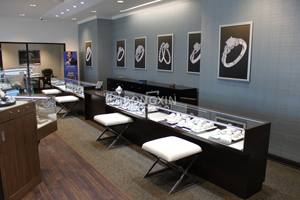 Vetrina espositiva per gioielleria dal design moderno e popolare con armadio per gioielli in legno personalizzato - Product Image 3