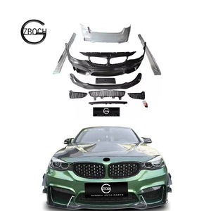 Kit carrosserie M4 pour <span class=keywords><strong>BMW</strong></span> Série <span class=keywords><strong>3</strong></span> GT F34 Facelift : Pare-chocs avant, jupes latérales, lèvre avant, jupes latérales, pare-chocs arrière - Product Image 1