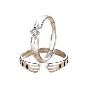 New Trendy Sweet Lover Animal Paw <b>Couple</b> <b>Ring</b> Trend Personality Open <b>Ring</b> for Lover Men Women Finger Diamond <b>Ring</b> for Wedding - Product Image 5