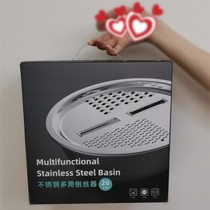 2020 <span class=keywords><strong>nueva</strong></span> moda 3 en 1 rallador de queso ensalada lavado de filtro colador de acero inoxidable - Product Image 5