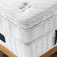 Matelas Hôtelier en Latex Naturel Taille King Queen Échantillon Gratuit Usine Confort Royal 7 Zones Ressorts Ensachés Mousse Éponge