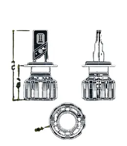 Nuovo F25 <span class=keywords><strong>Polo</strong></span> Bi LED proiettore faro 12V Volta LED H4 lampadine compatibili con tutti i modelli di auto - Product Image 1