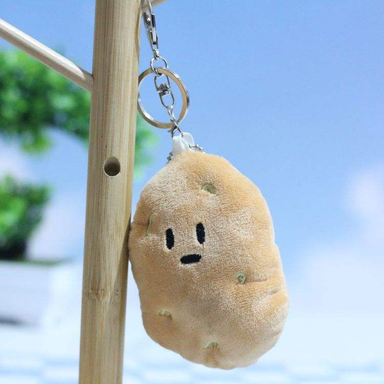 卸売 カワイイデザイン 野菜のぬいぐるみ ポテトキーホルダー おもちゃ