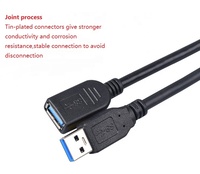 Hochwertige 1m Kabel USB 3.0 Erweiterung auf Lager
