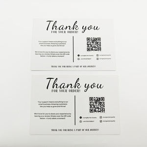 Muestra Gratuita, Tarjetas de Agradecimiento por Compra con Logotipo Personalizado, Tarjetas de Agradecimiento por Compra al por Mayor de Lujo, Personalizadas, Ecológicas - Product Image 2