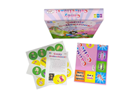 Boîte de jeu de société personnalisée avec livre de règles, impression de cartes, jeux de société éducatifs pour la famille, finition mate, OEM, vente en gros, directement de l'usine