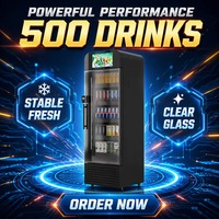 Distributeur automatique de boissons réfrigérées à compresseur silencieux, capacité 300-600, Wi-Fi intégré, gestion automatique des stocks