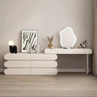 Table de toilette multifonction de luxe pour salon, bureau de maquillage et table d'étude avec chaise