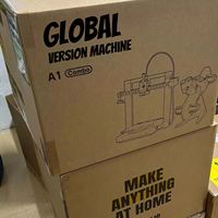 Imprimante 3D A1 Combo pour la création de modèles 3D, nivellement entièrement automatique, haute vitesse, précision, multicolore, imprimante 3D AMS FDM, filament PLA, moteur