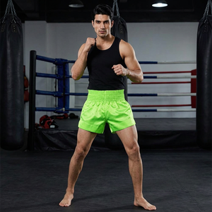 Shorts de boxe personnalisés en gros avec option de logo frontal, couleurs et tailles personnalisées, meilleur équipement d'arts martiaux pour hommes - Product Image 1