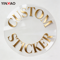 Autocollants personnalisés ronds en feuille d'or avec logo et vernis UV, rouleaux d'étiquettes adhésives personnalisées pour emballages et boîtes de marque