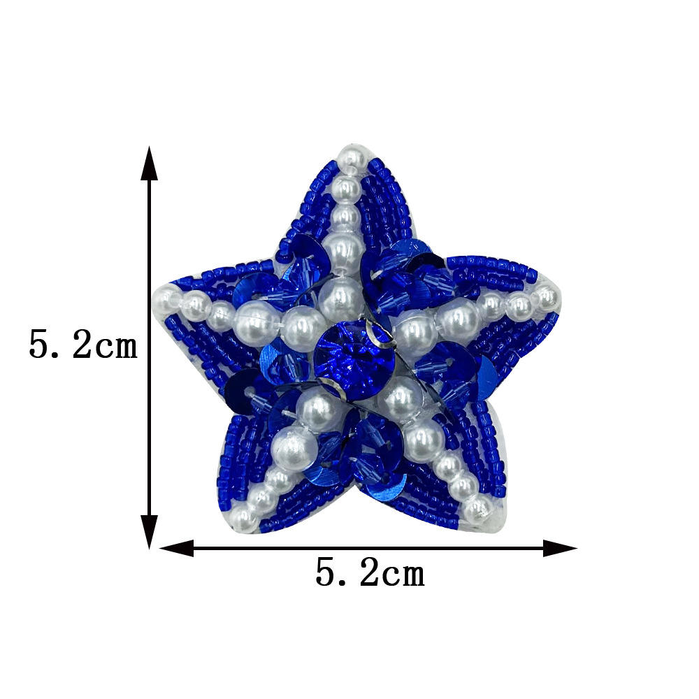 Type d (à coudre)-étoile de mer-étoile de mer bleue-cz613