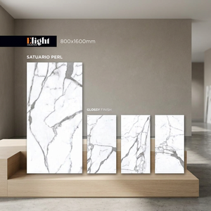 Carreaux de sol en porcelaine émaillée grand format 800x1600mm, aspect marbre, carreaux muraux design premium 80x160cm - Product Image 4