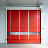 Système de rideaux pliables à grande vitesse en PVC à économie d'énergie pour zone de stockage à température contrôlée