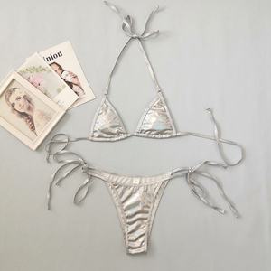 ชุดว่ายน้ำบิกินี่เมทัลลิกเงาวาวสำหรับผู้หญิง ลดราคาพิเศษ ชุดว่ายน้ำบิกินี่สั่งทำได้ - Product Image 4
