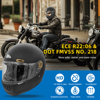 Casque de moto rétro vintage ABS intégral de haute qualité pour le sport automobile et le karting – Vente en gros