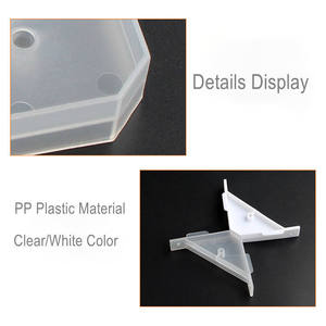 90 Degree <strong>Plastic</strong> <strong>Corner</strong> <strong>Bracket</strong> L Shape Cabinet Connector Right Angle Shelf Support 110x51mm Modern Design for Bathroom Living - Product Image 3
