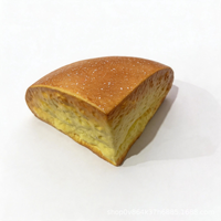 Nouveaux jouets à presser en PU souple en forme de petits pains triangulaires, à remontée lente, réalistes, anti-stress, unisexe, 14 ans et plus