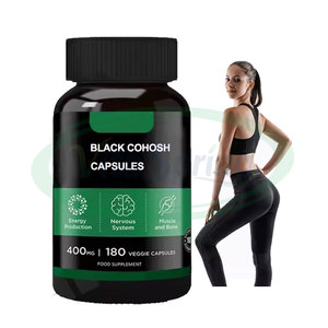 Cápsulas de Cohosh negro ASAP Suplemento alimenticio de etiqueta privada de calcio Cápsulas de raíz de Cohosh negro de 500mg - Product Image 2