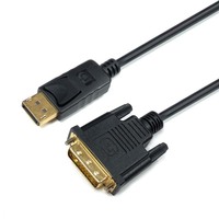Cable DVI Chapado en Oro con Revestimiento de PVC, Conversor 1080P para Monitor de Computadora