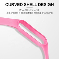 Vente en gros d'usine pour bracelet de montre connectée sport en silicone pour Mi Band 5/6, version globale originale, largeur de bracelet 12 mm, confortable