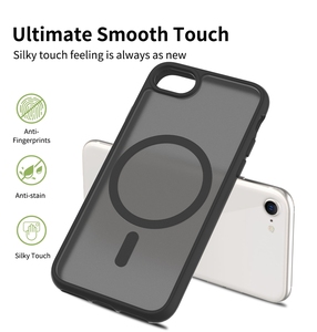 Custodia di Lusso Traslucida per Cellulare con Anello Magnetico Sensazione Pelle per <span class=keywords><strong>iPhone</strong></span> 7 / <span class=keywords><strong>8</strong></span> / <span class=keywords><strong>SE</strong></span> / SE2 / SE3 Cover Personalizzata - Product Image 3
