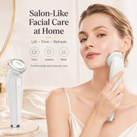 Nouvel appareil de beauté à impulsions chaudes et froides 7 en 1 personnalisé, température de refroidissement 8 ℃   Masseur anti-âge pour le visage et le cou à 3 niveaux réglables