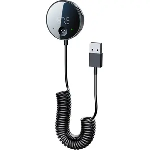 USB电源辅助输出3.5毫米TF音乐无线蓝牙音频接收器蓝牙免提车载套件调频发射器车载MP3播放器