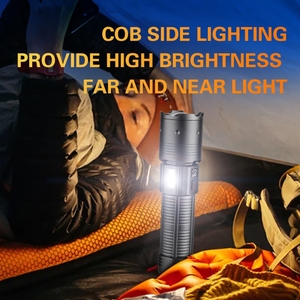 <span class=keywords><strong>Lampe</strong></span> <span class=keywords><strong>de</strong></span> <span class=keywords><strong>poche</strong></span> <span class=keywords><strong>de</strong></span> camping en alliage d'aluminium rechargeable pour l'extérieur <span class=keywords><strong>sans</strong></span> batterie Projecteur longue distance avec écran LCD - Product Image 5