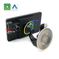 Caméra embarquée DVR 4K portable avec écran tactile intelligent multi-lecteur Android Auto USB 7 pouces IPS, montage sur tableau de bord, enregistrement en marche arrière