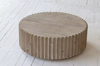 Meubles boho de maison antique meubles de salon ronds minimalistes en bois table basse ronde table en bois