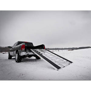 ทางลาดอะลูมิเนียมแบบพับได้สามตอนสำหรับ<span class=keywords><strong>รถ</strong></span>จักรยานยนต์ ATV UTV <span class=keywords><strong>รถ</strong></span>กอล์ฟ สกี สโนว์โมบิล พร้อมแผ่นกันลื่นและบันไดกันลื่น - Product Image 4