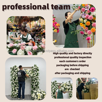 Bouquet de fleurs artificielles en pampas de couleur marron, vente en gros, pour mariage