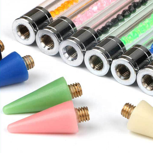 Vendita a caldo Nail Art Tool punting Pick Up diamanti penna a cera singola testa di raccoglitore di cera per unghie per doppia penna laterale - Product Image 3