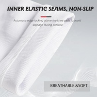 Genouillère de compression légère en nylon respirant et absorbant les chocs VBOSI, protection latérale contre les impacts, haute élasticité, antidérapante