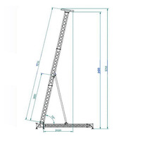 Supports de scène robustes pour éclairage, tours de levage, tours d'ascension pour truss, supports pour enceintes Line Array