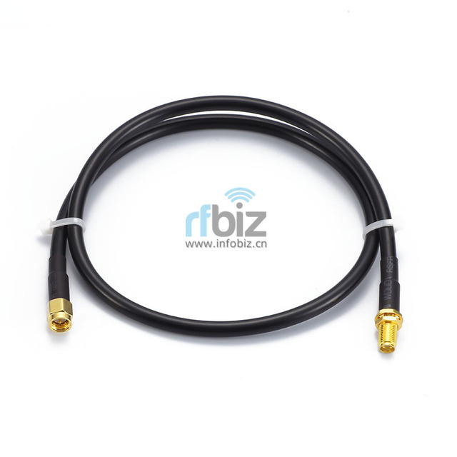 SMA Male SMA Female Bulkhead 50ohm RG58 RF Coaxial Cable for WiFi Extension Antenna Communication DC-6GHz Frequency SGS