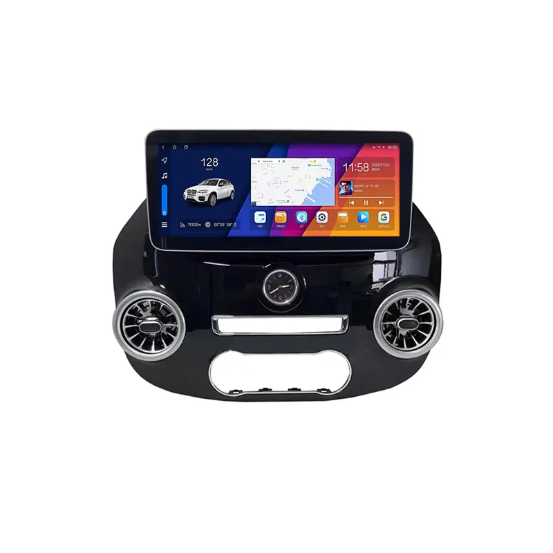 12.3 Inch Carplay Android Auto Auto Dvd-Speler Radio 6G Ram 128G Rom Android 11 Gps Multimedia Navigatie Voor Benz Vito 2014-2020