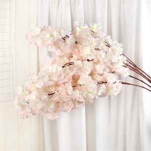 Flor de Mesa de Decoración de Boda, Seda Artificial, Ramas Blancas Puras, Flor de Cerezo para Árbol, 1 Unidad - Product Image 6